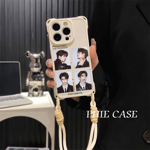 16plus透明适用iPhone15手机壳软14四角开孔华为NOVA13斜挎手腕挂绳苹果防摔12ProMax张凌赫周边Findx8高级感