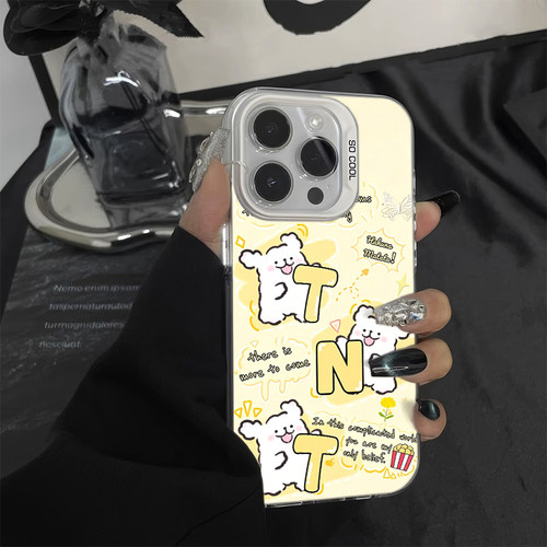 iPhone13彩银苹果15创意OPPORENO16硬小众小米17ProMaxTNT时代少年小狗适用14PLUS高级感手机壳ins风荣耀x80i