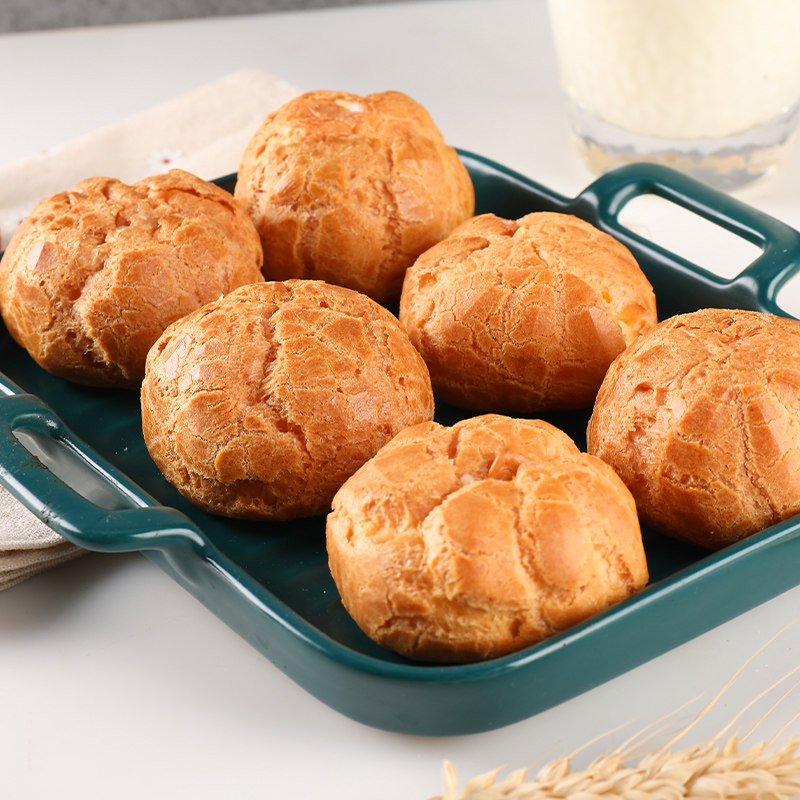 泡芙奶油爆浆蛋糕早餐面包西式糕点乳酸菌味零食小吃点心好吃