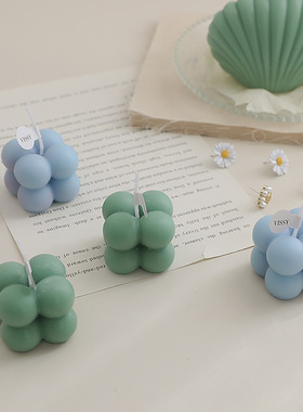 小魔方香薰蜡烛创意香氛小礼物手工造型蜡家居摆件氛围感拍摄