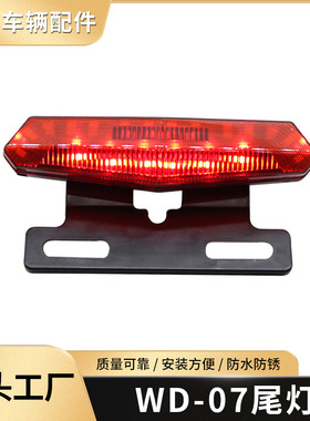 新国标电动车滑板车WD-07尾灯行车流水灯刹车灯LED转向灯跨境