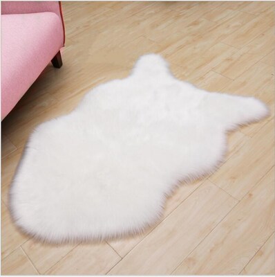 现货人造兔毛羊皮地毯超柔软Shag毛绒地板床边客厅现代毛绒地毯