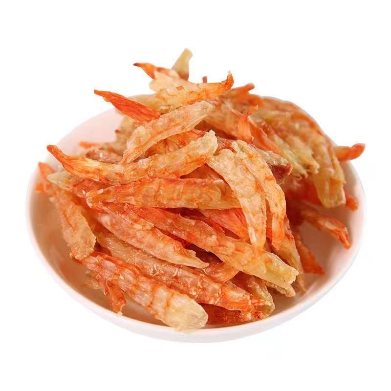 北海大虾干生晒去头去虾线淡干虾仁海鲜干货孕妇即食去壳鲜虾条干