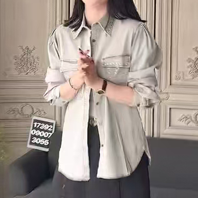 深圳南油＃2026早春款香港巴黎五区AK百搭宽松长袖翻领高级感外套