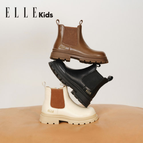 ELLEKIDS童靴儿童时尚皮靴