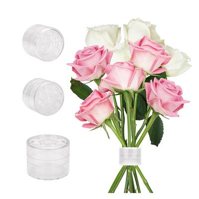 螺旋式插花器塑料可旋转花瓶工具