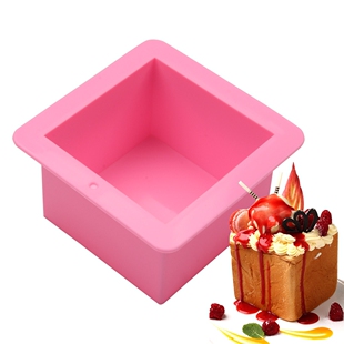 方形吐司硅胶模具手工面包烘焙烤盘6寸圆形蛋糕模diy慕斯甜点7