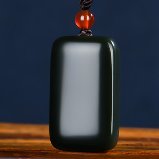 佳媛玉业新疆和田玉平安无事牌玉吊坠 男女士款玉坠玉石玉牌玉佩