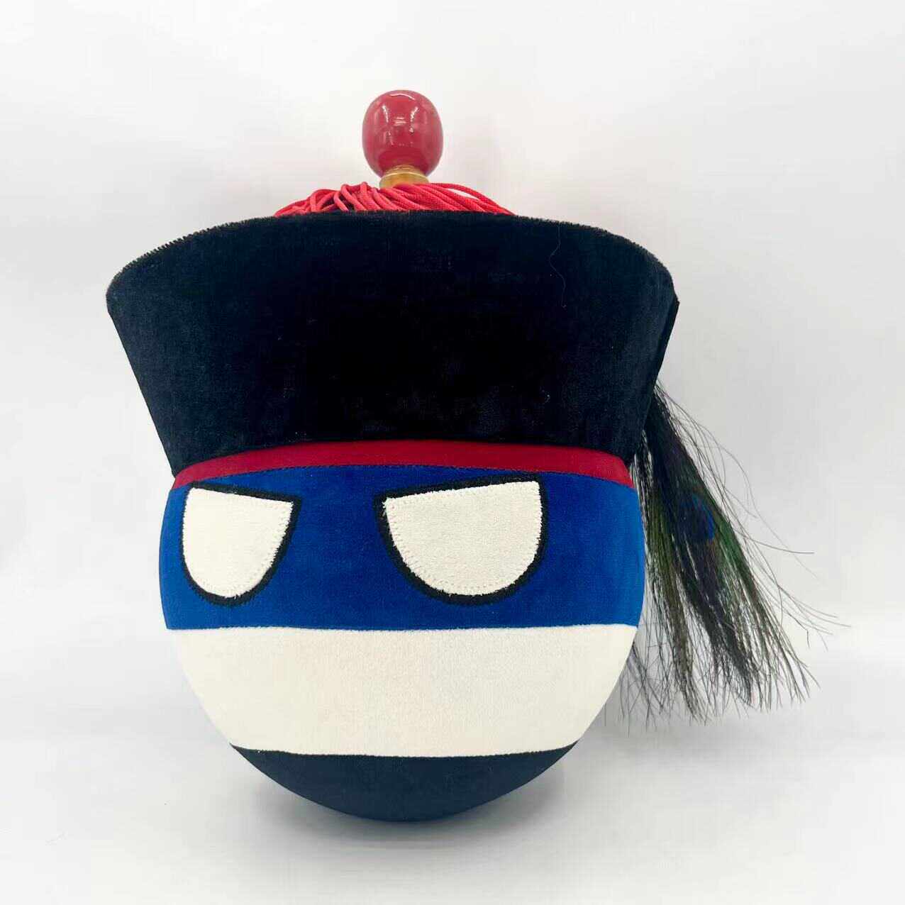 北洋水师球配花翎 北洋旗舰球波兰球漫画周边毛绒公仔玩偶二次元