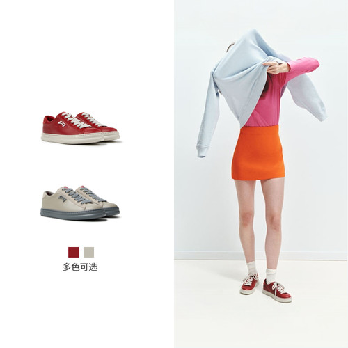【新品】Camper看步女鞋Runner Four撞色潮流休闲鞋复古舒适板鞋