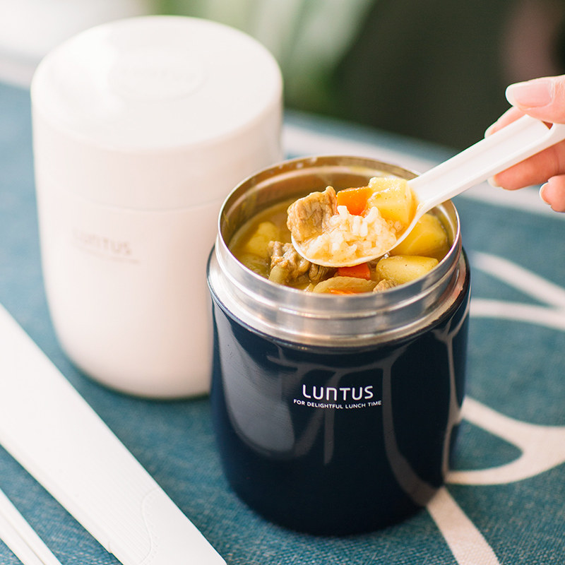 日本asvel焖烧杯 日式成人儿童焖粥桶学生带饭闷烧罐汤壶保温饭盒