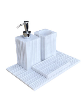 天然样板间摆件大理石侘寂风