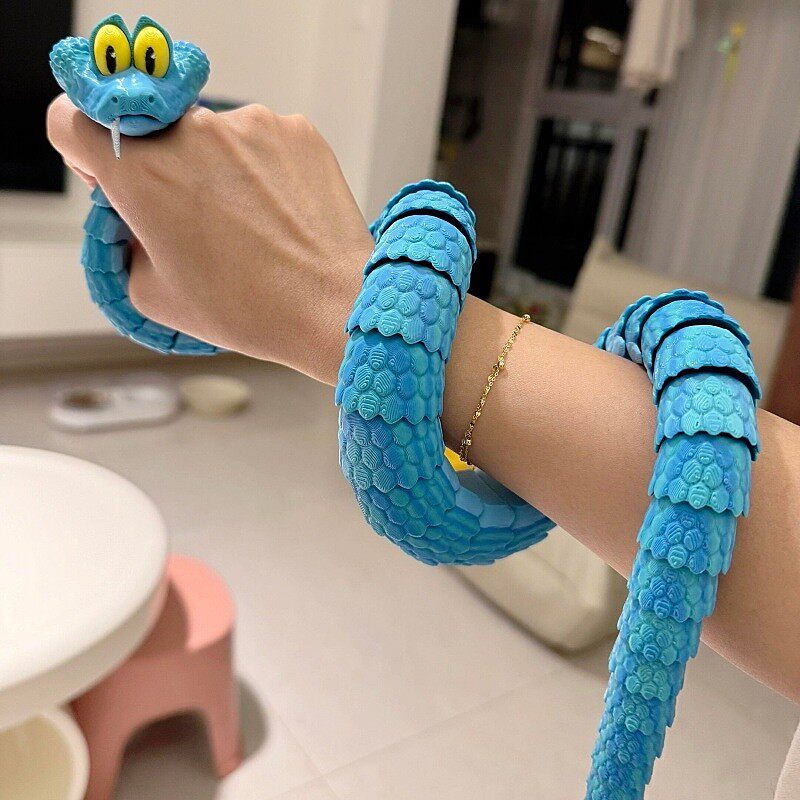 疯狂的动物城2周边盖瑞一条蛇玩偶3d打印可动儿童小玩具创意解压