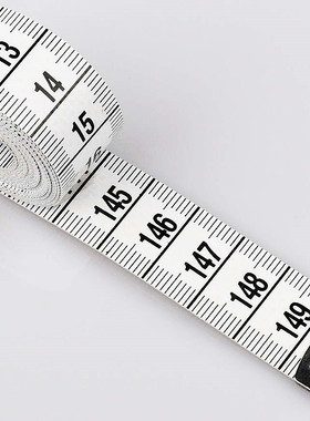 白色双面厘米1.5米白皮尺量衣尺子测量腰围胸围三围软尺裁缝尺
