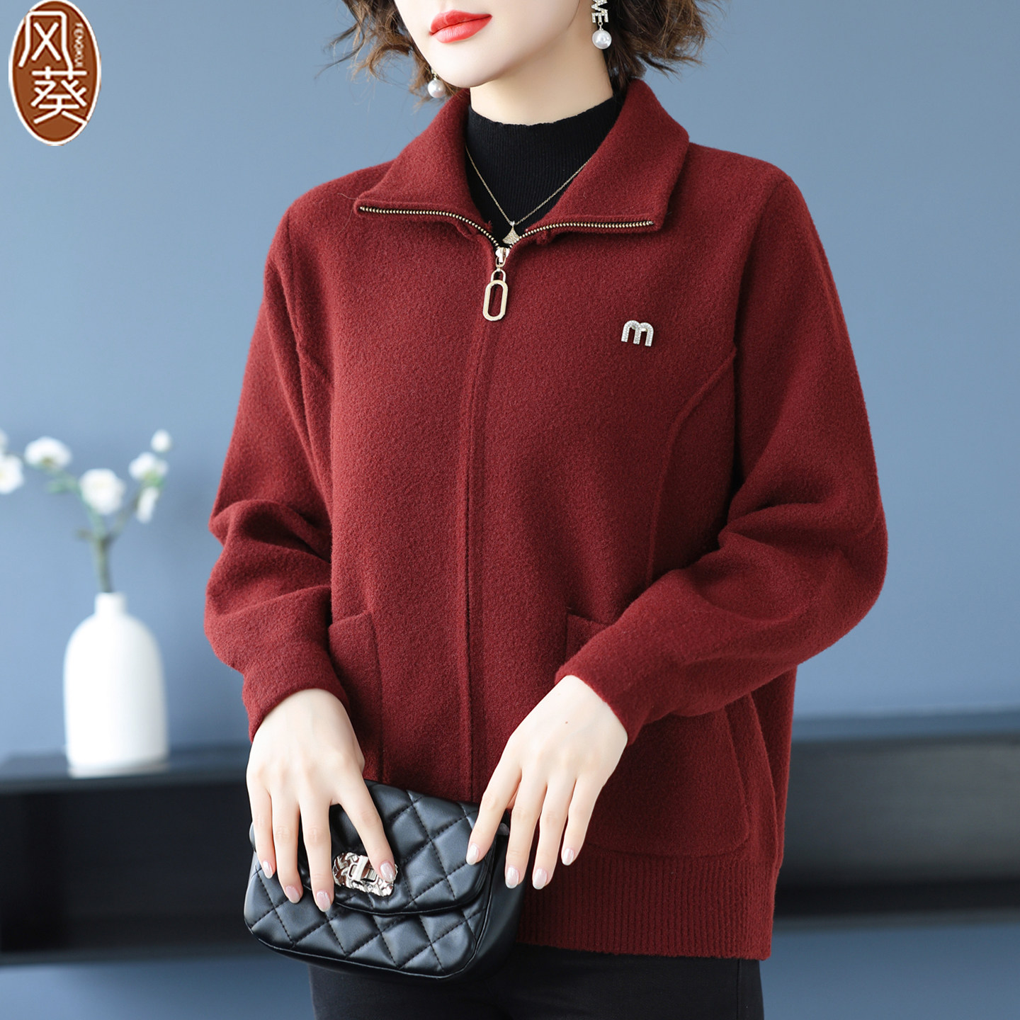 秋冬装时尚50多岁高端外套中老年女士妈妈洋气夹克2025新款厚上衣,女装/女士精品,中老年女装,淘宝优惠券,粉丝福利购,淘宝优惠卷