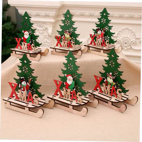 Christmas decoration DIY sleigh car decoration puzzle