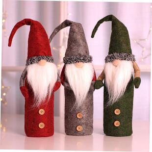 christmas decoration tree Rudolph wine bottle bag 酒瓶套