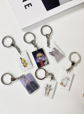 今日memes动态卡变图卡趣味钥匙挂件啵嘴猫梗图卡动态挂件