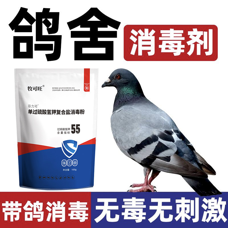 鸽子消毒粉喷雾信鸽带畜禽鸽舍棚笼子养殖场专用过硫酸氢钾粉正品