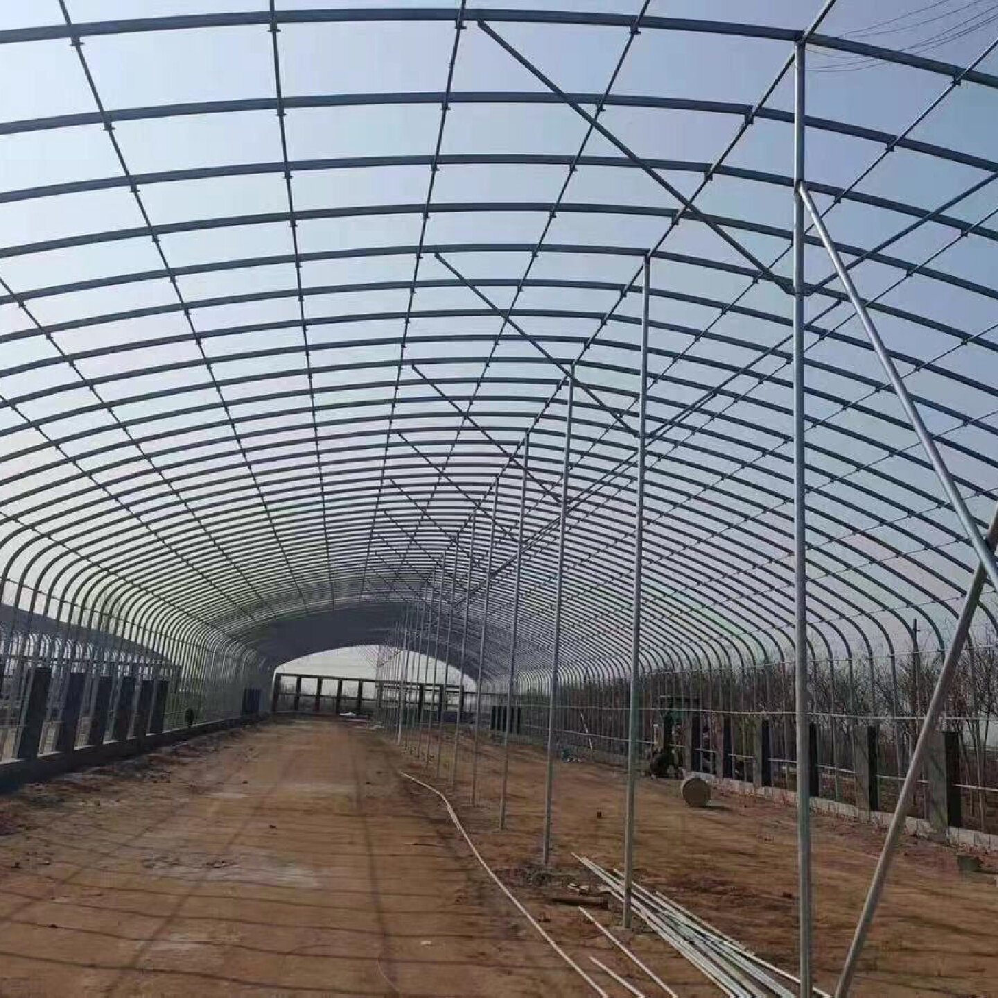 全套热镀锌大棚骨架温室大棚蔬菜瓜果花卉种植大棚支持定制配件全