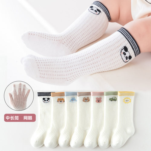 薄款婴儿袜子卡通夏季