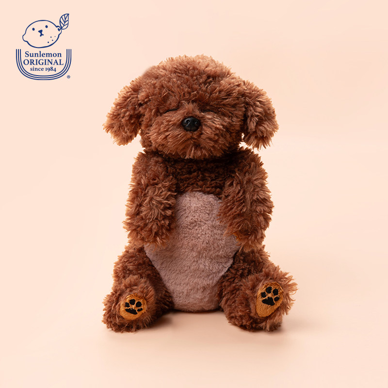 日本sunlemon仿真贵宾犬毛绒玩偶小狗公仔儿童玩具娃娃生日礼物女