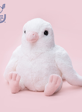 日本sunlemon仿真鸽子乌鸦玩偶麻雀毛绒玩具小鸟公仔生日娃娃礼物