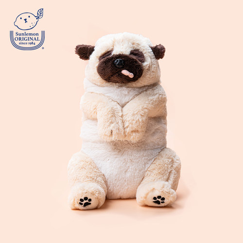sunlemon仿真哈巴狗毛绒玩偶