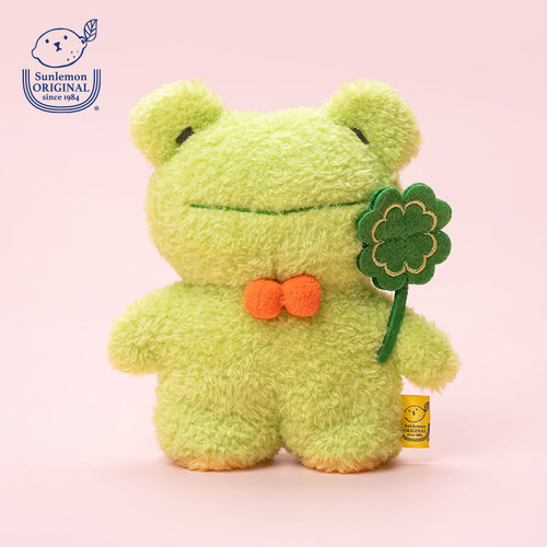 sunlemon四叶草青蛙毛绒玩偶