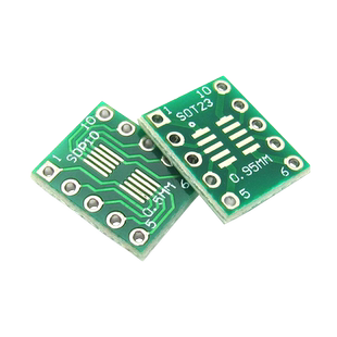 转接板sot23 msop10 转dip10 0.5mm 0.95mm间距PCB转换板(10个)