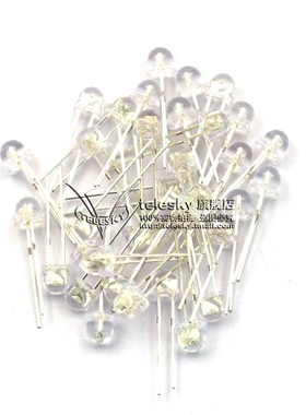TELESKY 5MM 黄色大草帽 草帽黄 LED灯 发光二极管 1.8V (20个)
