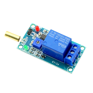 倾斜传感器继电器模块 12V设备倾斜倾倒保护 报警触发模块