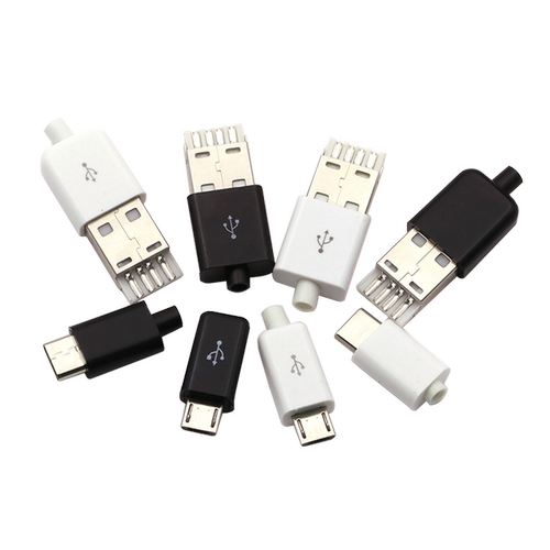 TYPEC USB2.0公头MICRO焊接式插头母头diy手机数据线配件接口接头