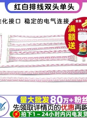 PH2.0红白排线 双头单头 10 20CM 30 2P/3P/4P/5P/6P-12P 连接线