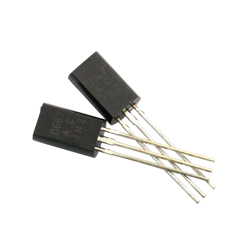 【TELESKY】 三极管 2SD667 TO-92L 封装 直插 (20个)