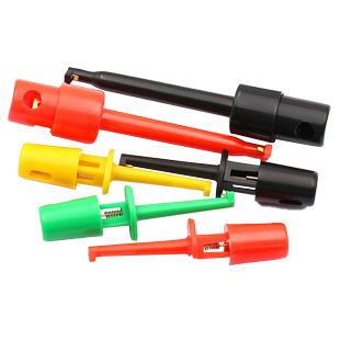 勾式测试夹子仪器仪表测试钩电源测试勾万用表扁体接线夹/头大号