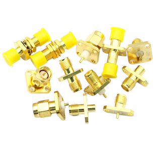 SMA-KFD/JDF/KKY/KKF 法兰4-3方形四孔菱形两孔安装外螺内孔母座