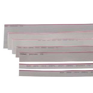 FC灰色排线 1.27显示屏JTAG线缆可压FC-2.54压线头6P 8 20 40 64P