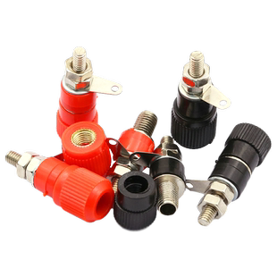 接线端子 JS-910B 接线柱 接线座 4mm香蕉头插座测试座红黑小中号