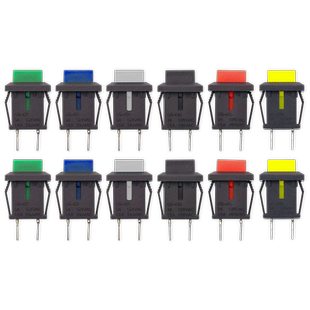 DS-430自复位无锁点动按钮开关小型正方形电源按键开关 常开按通