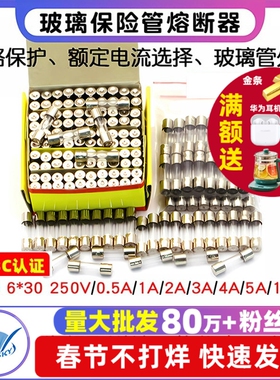 保险丝管5x20 玻璃保险管熔断器250V 1A 2A 3A 5A 10A20A15A 30A
