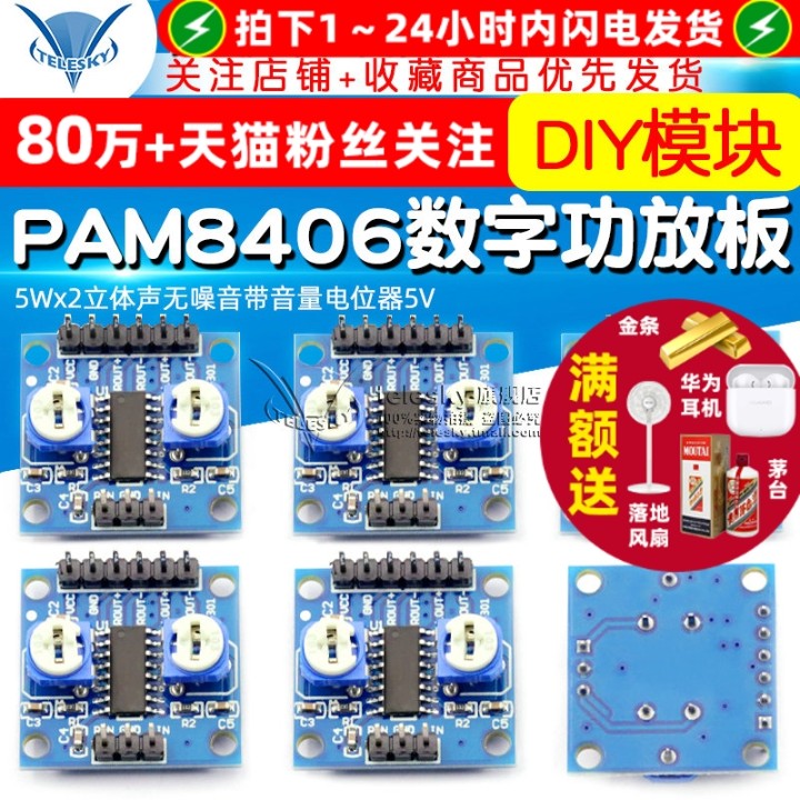 PAM8406数字功放板功放模块diy