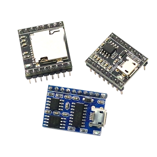 JQ8900-16P 8400 MP3语音模块芯片 串口控制USB直接拷贝 音乐模块