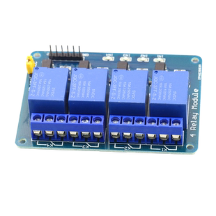 【TELESKY】单片机开发板 4路继电器扩展板 支持AVR/51/PIC 4路