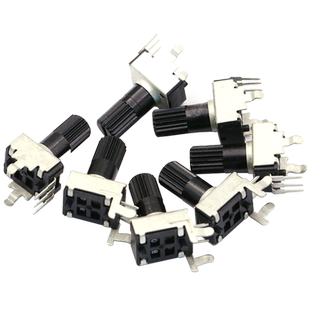 0932电位器可调电阻调速立式5K 10K 50 100K 3脚长柄RV09 5脚旋钮