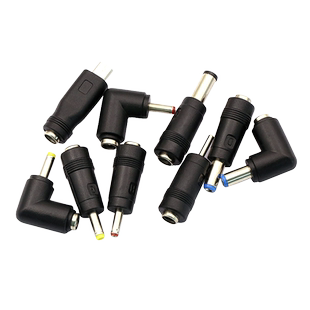 dc直流电源转换插头转换头5.5/2.1母转公充电器笔记本电脑转接头