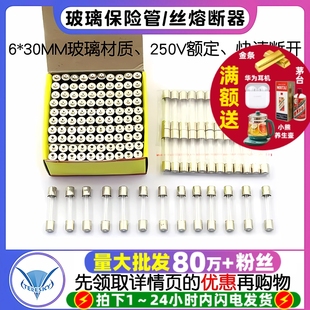 15A 10A 玻璃保险管6 30MM保险丝熔断器250V