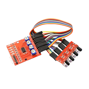 4路红外寻迹 循迹模块巡线模块 避障传感器 四路机器人智能小车