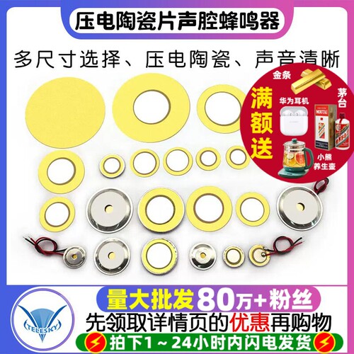 压电陶瓷片声腔蜂鸣器片