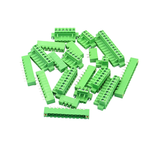 2EDGKM 5.08MM 带固定耳插拔式螺丝PCB接线端子直针弯针2/3/8/12P